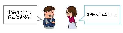 夫から妻へ怒る